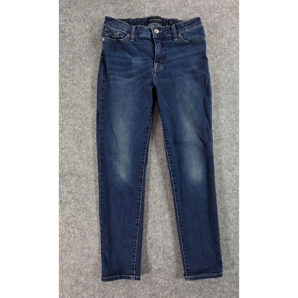 Lucky Brand Hayden Skinny Jeans Womens Sz 8/29 Blue Mid Rise Stretch Denim Pants